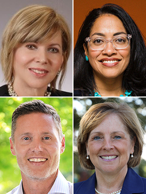 Clockwise from top left: Donna Orem, Crissy Caceres, Doreen Kelly, and Brett Jacobsen